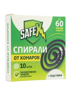 Спирали антимоскитные SAFEX, 10 шт., 3 упаковки