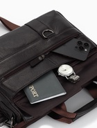 Сумка мужская FL 8237 33*11*25, отд на молнии, 3 н/к, коричневый 11033847