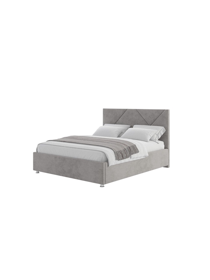 Кровать двуспальная «Патриция», с подъёмным механизмом, спальное место 1400×2000 мм, велюр, цвет leto 15 - Фото 1