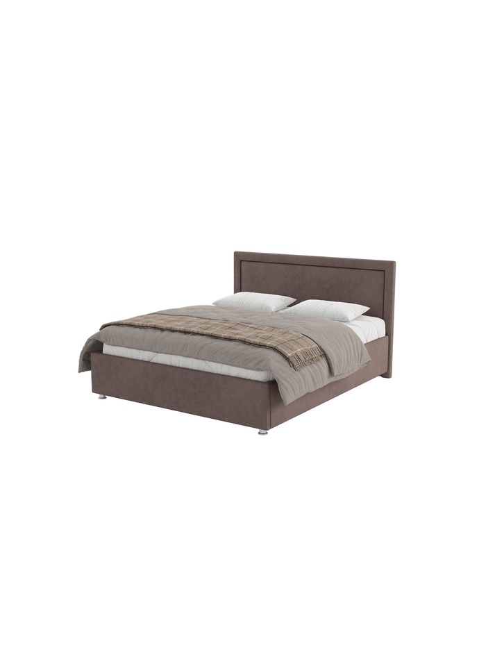 Кровать двуспальная «Турин», с подъёмным механизмом, спальное место 1800×2000 мм, велюр, цвет leto 18