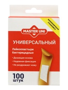 Лейкопластырь бактерицидный Master Uni, 2 размера, 100 шт. - фото 809681608