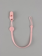 Держатель для пустышки, силикон, 2 шт., цвет белый/розовый M&B 10892617