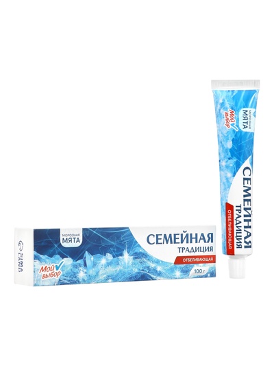Зубная паста «Семейная традиция», отбеливающая, мята, 100 г
