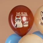 Воздушные шары латексные 12" "С Днем Рождения! (Сердитая кошка)" 2 ст., МИКС, набор 25 шт. - фото 809671379