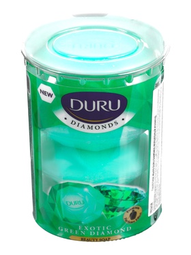 Туалетное мыло DURU DIAMONDS «Изумруд», 4×90 г 11019856