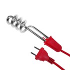 Электрокипятильник Luazon LEK 03, 750 Вт, спираль пружина, 16×3 см, 220 В, красный - Фото 6