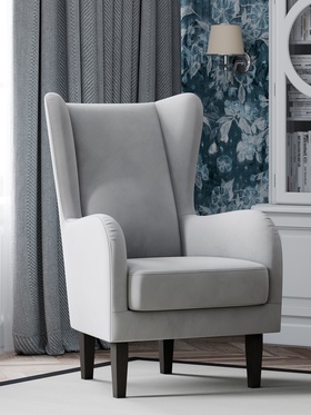 Кресло «Шеффилд», 720×950×1120 мм, велюр, цвет ультра смог