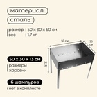 УЦЕНКА Мангал maclay «Стандарт», без шампуров, 50×30×50 см, металлический, разборный - Фото 3