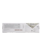 Комплект клавиатура и мышь Smartbuy 105AG, беспроводной, USB, от батареек AA/ААА, белый - фото 809682309