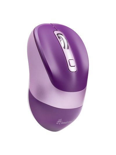 Мышь беспроводная Smartbuy X57 Dual, BT+USB с зарядкой, 4 кнопки, 2000 dpi, 300 мАч, фиолетовая