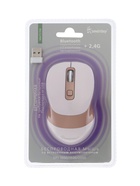 Мышь беспроводная Smartbuy X57 Dual, BT+USB с зарядкой, 4 кнопки, 2000 dpi, 300 мАч, бежевая - фото 809682359