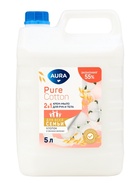Крем-мыло AURA Pure Cotton 2 в 1 «Хлопок и овсяное молочко», для рук и тела, канистра, 5 л - Фото 1
