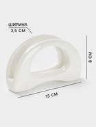 УЦЕНКА Салфетница Magistro «Бланш» 13×3.5×8 см, цвет белый - Фото 2