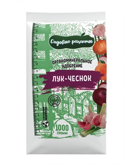 Комплексное органоминеральное удобрение «Лук-чеснок»,1 кг, «Буйские удобрения»