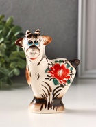Сувенир "Кузя", 11,5 см, гжель цвет - фото 809683230