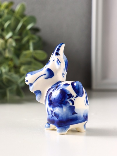 Фигурка фарфор «Маруся козочка», 8.5 см, гжель, МИКС