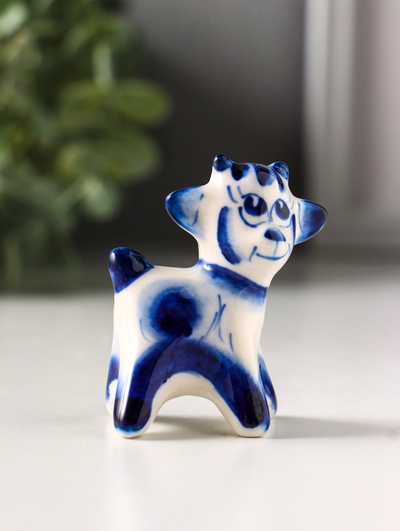Фигурка фарфор «Сеня козлёнок», 5.5 см, гжель