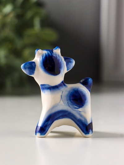 Фигурка фарфор «Сеня козлёнок», 5.5 см, гжель