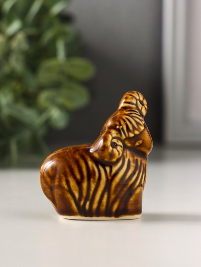 Фигурка фарфор «Барашек», 5.5×5×3 см, МИКС