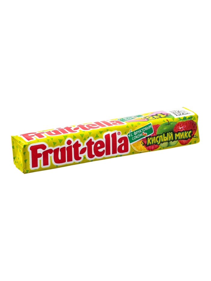 Конфета жевательная Fruittella, кислый микс, 41 г