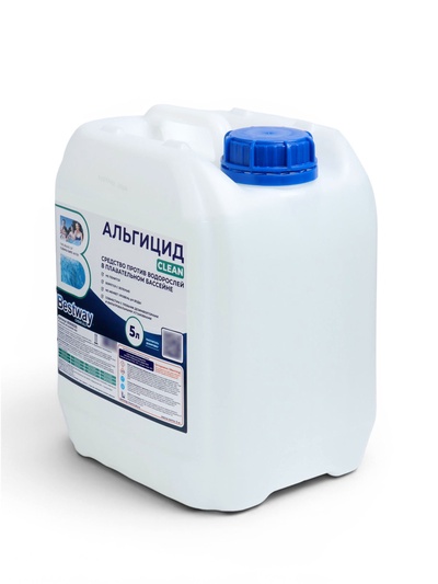 Альгицид Clean против водорослей, 5 л, не пенится, пролонгированного действия, B1909235 Bestway