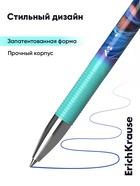 Ручка гелевая сo стираемыми чернилами ErichKrause R=301 Aquamarine, узел 0.5, синяя - Фото 7