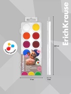 Акварельные краски 12 цветов ErichKrause Frenchie, европодвес 11028785