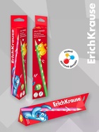 Карандаши 12 цветов ErichKrause Jolly Friends дерево, трехгранные, 3 мм, в коробке - Фото 3