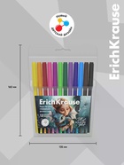Фломастеры ErichKrause Magic Pet, 12 цветов, в футляре с европодвесом - Фото 5