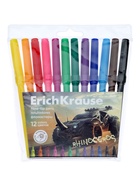 Фломастеры ErichKrause Road Beast, 12 цветов, в футляре с европодвесом - Фото 16
