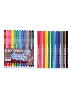 Фломастеры ErichKrause Safari Ultra Washable 12 цветов, в футляре с европодвесом 11041433