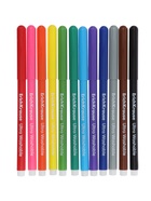 Фломастеры ErichKrause Safari Ultra Washable 12 цветов, в футляре с европодвесом 11041433