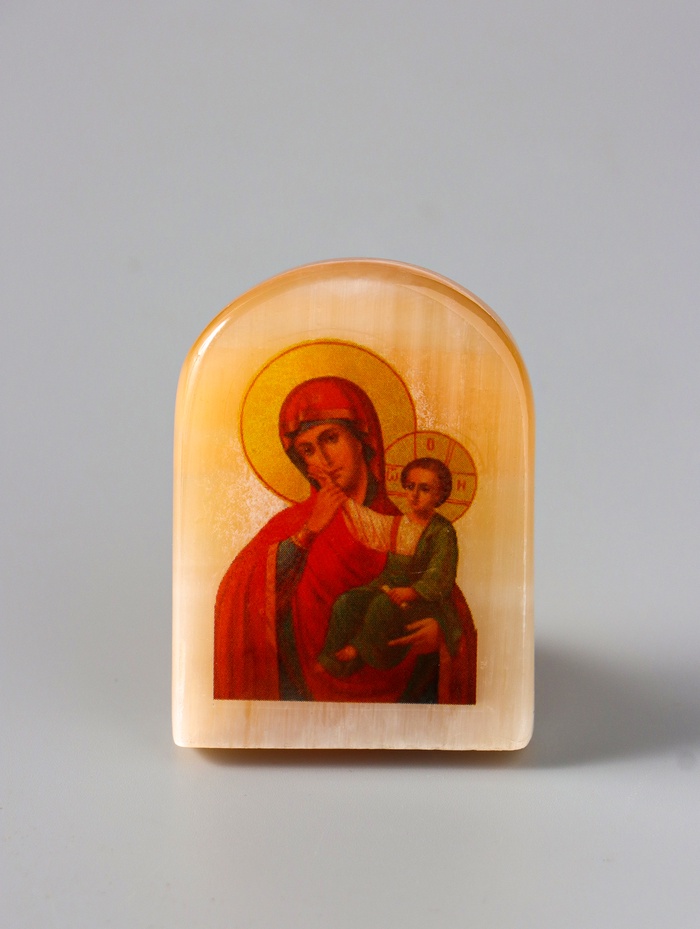 Икона настольная «Отрада и утешение Божией Матери», 6×4.5 см, селенит - Фото 1