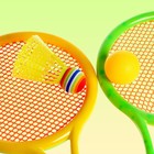 Ракетки «Отбивай», набор 2 шт., 1 мяч, 1 волан - Фото 6