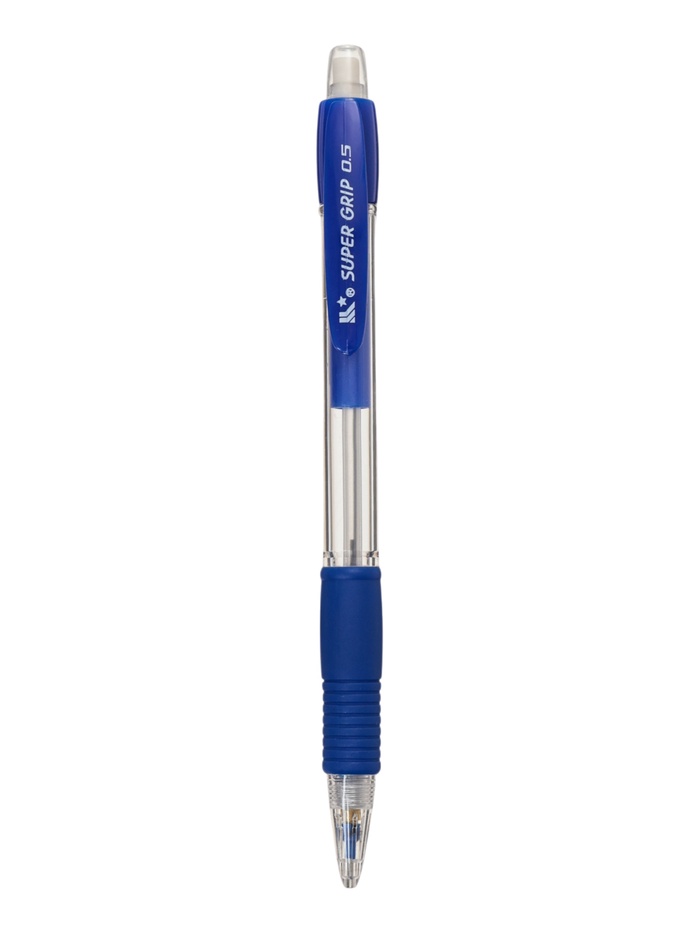 Карандаш механический Calligrata Super Grip, 0.5 мм, НВ, с резиновым упором, синий