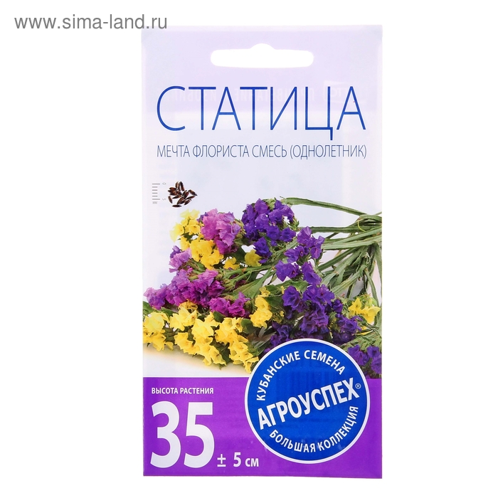 Семена цветов Статица «Мечта флориста», смесь, 0.1 г, однолетник, «Агроуспех»
