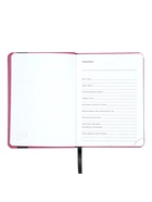 Ежедневник недатированный А6 Monochrome. Anemone, 136 листов, 7БЦ, темно-розовый, soft touch, с резинкой - Фото 9