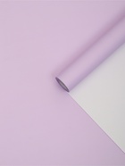 Плёнка для цветов двухцветная, светло-сиреневая-белая, 50 см × 10 м ±5%, пастельная серия - Фото 2