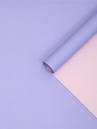 Плёнка для цветов двухцветная, вистерия - пудра, 50 см × 10 м ±5%, пастельная серия - Фото 2