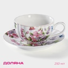 УЦЕНКА Чайная пара "Колокольчики": чашка 180 мл, блюдце - Фото 1