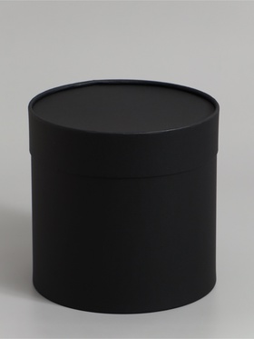 Коробка подарочная, завальцованная «Чёрная», 21×21 см