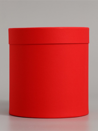 Коробка подарочная, завальцованная «Красная», 18×18 см
