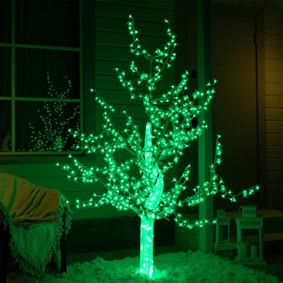 УЦЕНКА Светодиодное дерево «Акриловое» 1.8 м, 768 LED, постоянное свечение, 220 В, свечение зелёное