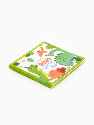 Салфетки бумажные «Dino birthday», 33х33 см, 20 шт
