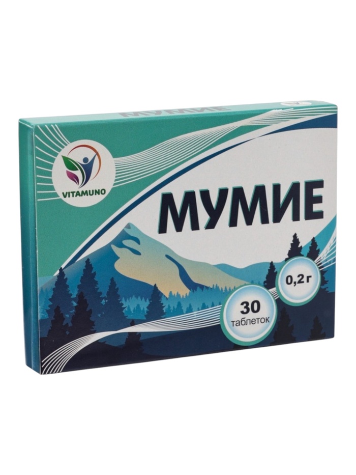 Мумие Vitamuno, 30 таблеток по 0.2 г - Фото 1
