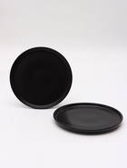 УЦЕНКА Набор тарелок круглых 2 шт SL Home "Дарк", 20x20,3х2,2 см, цвет черный - Фото 2