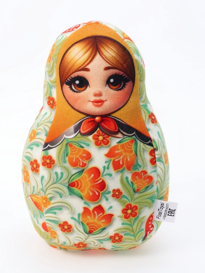 Мягкая игрушка-подушка Матрешка, 23 см 604/23/31
