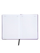 Ежедневник недатированный А5 Monochrome. Anemone, 136 листов, 7БЦ, фиолетовый, soft touch, с резинкой - Фото 13