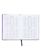Ежедневник недатированный А5 Monochrome. Anemone, 136 листов, 7БЦ, фиолетовый, soft touch, с резинкой - Фото 8
