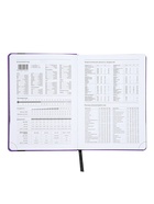 Ежедневник недатированный А5 Monochrome. Anemone, 136 листов, 7БЦ, фиолетовый, soft touch, с резинкой - Фото 9